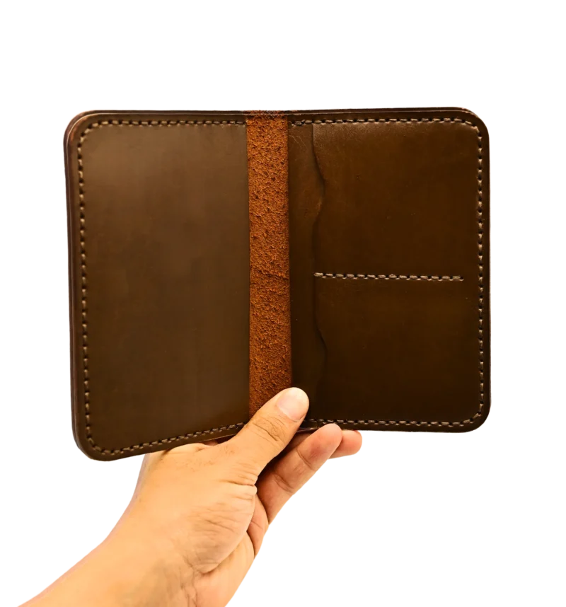 Leather Passport Cover Brown