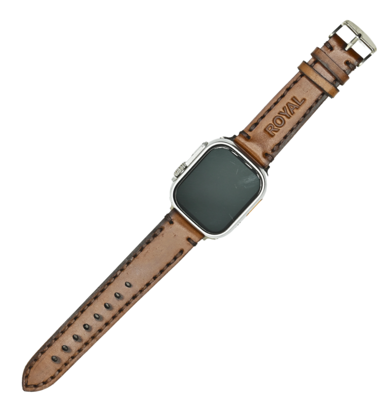 Leather Watch Straps Tan Double stitched