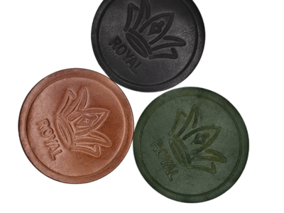 Leather Table Coasters Pack Of 3