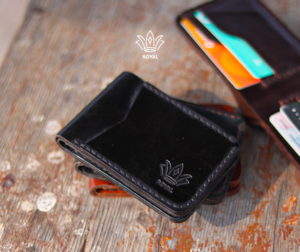 black leather wallet